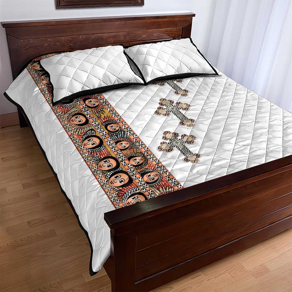 Ethiopia Angels Tilet Quilt Bed Set Ethiopian Cross