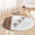 Ethiopia Angels Tilet Round Carpet Ethiopian Cross