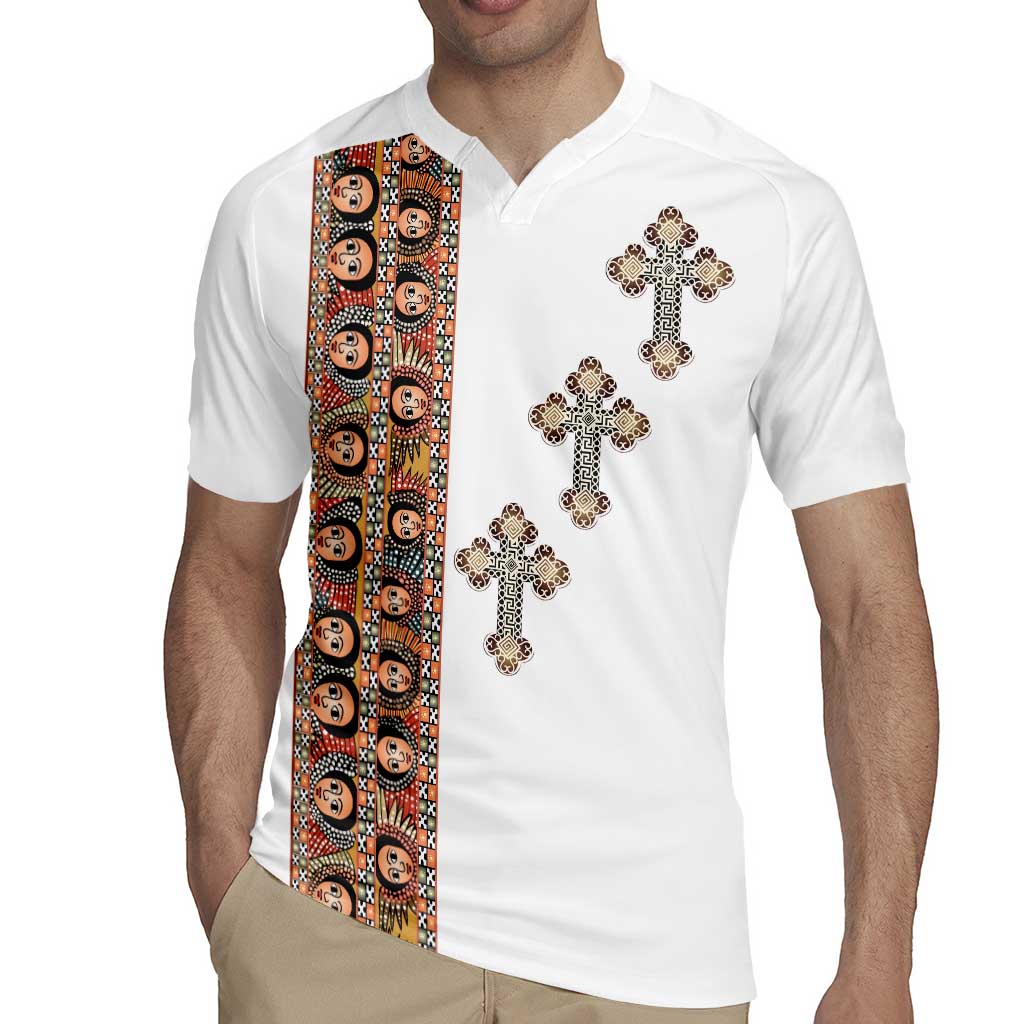 Ethiopia Angels Tilet Rugby Jersey Ethiopian Cross