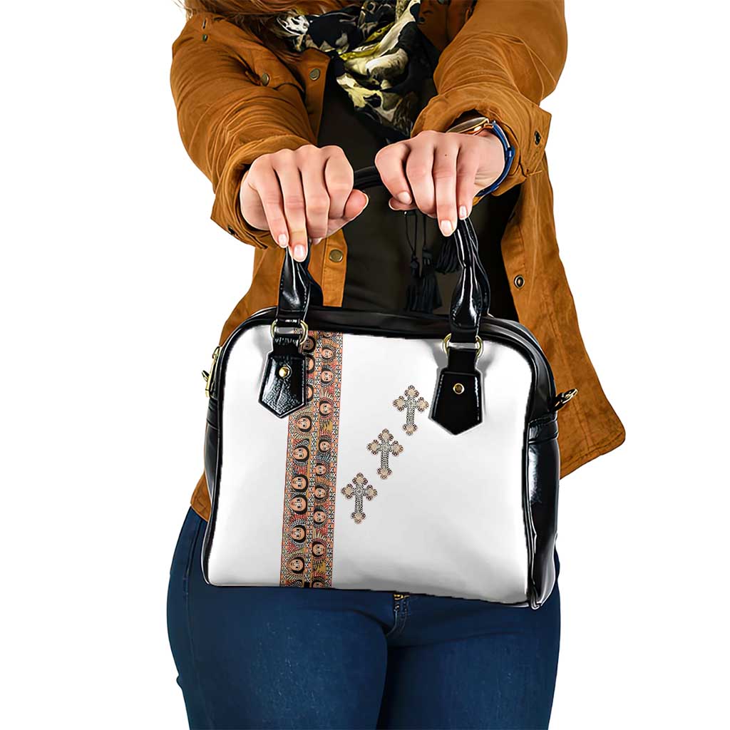 Ethiopia Angels Tilet Shoulder Handbag Ethiopian Cross