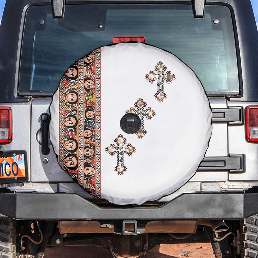 Ethiopia Angels Tilet Spare Tire Cover Ethiopian Cross