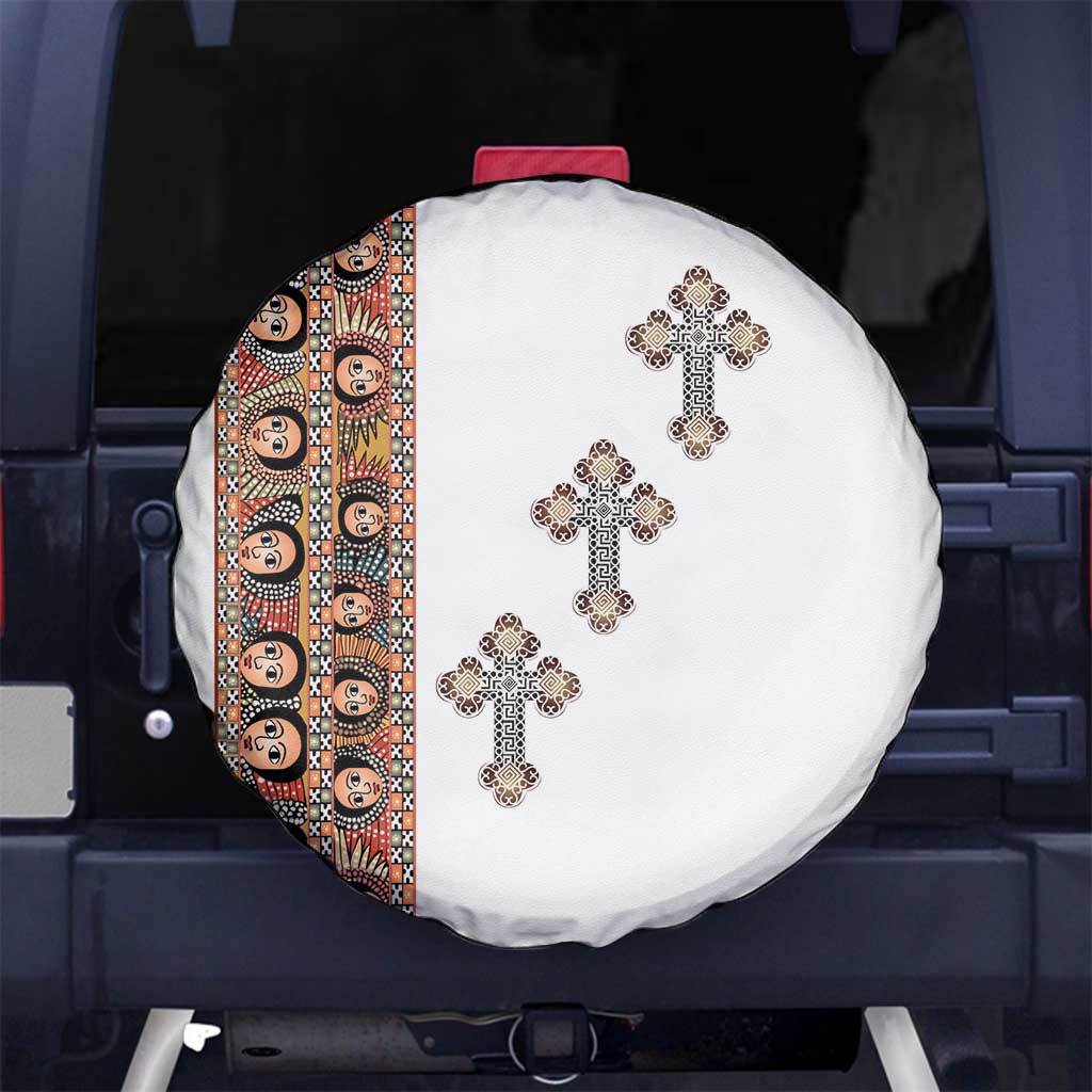 Ethiopia Angels Tilet Spare Tire Cover Ethiopian Cross