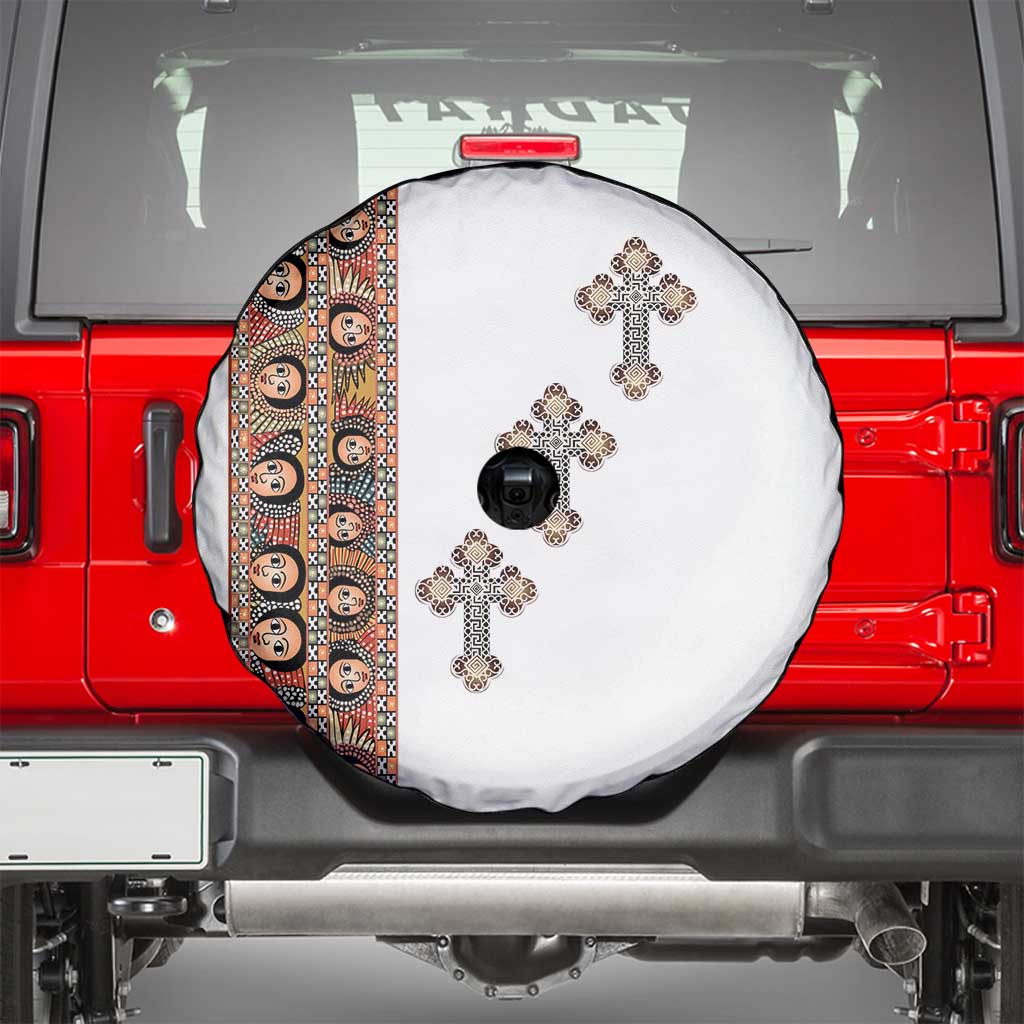 Ethiopia Angels Tilet Spare Tire Cover Ethiopian Cross