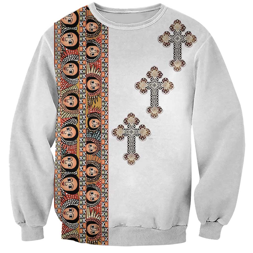 Ethiopia Angels Tilet Sweatshirt Ethiopian Cross