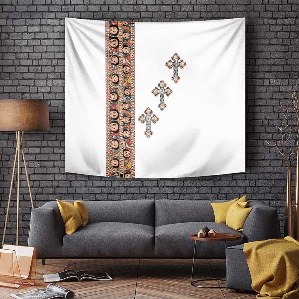 Ethiopia Angels Tilet Tapestry Ethiopian Cross