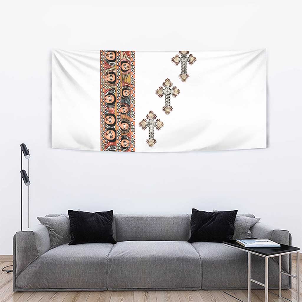 Ethiopia Angels Tilet Tapestry Ethiopian Cross