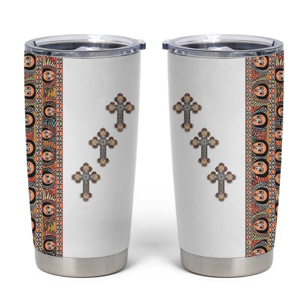 Ethiopia Angels Tilet Tumbler Cup Ethiopian Cross
