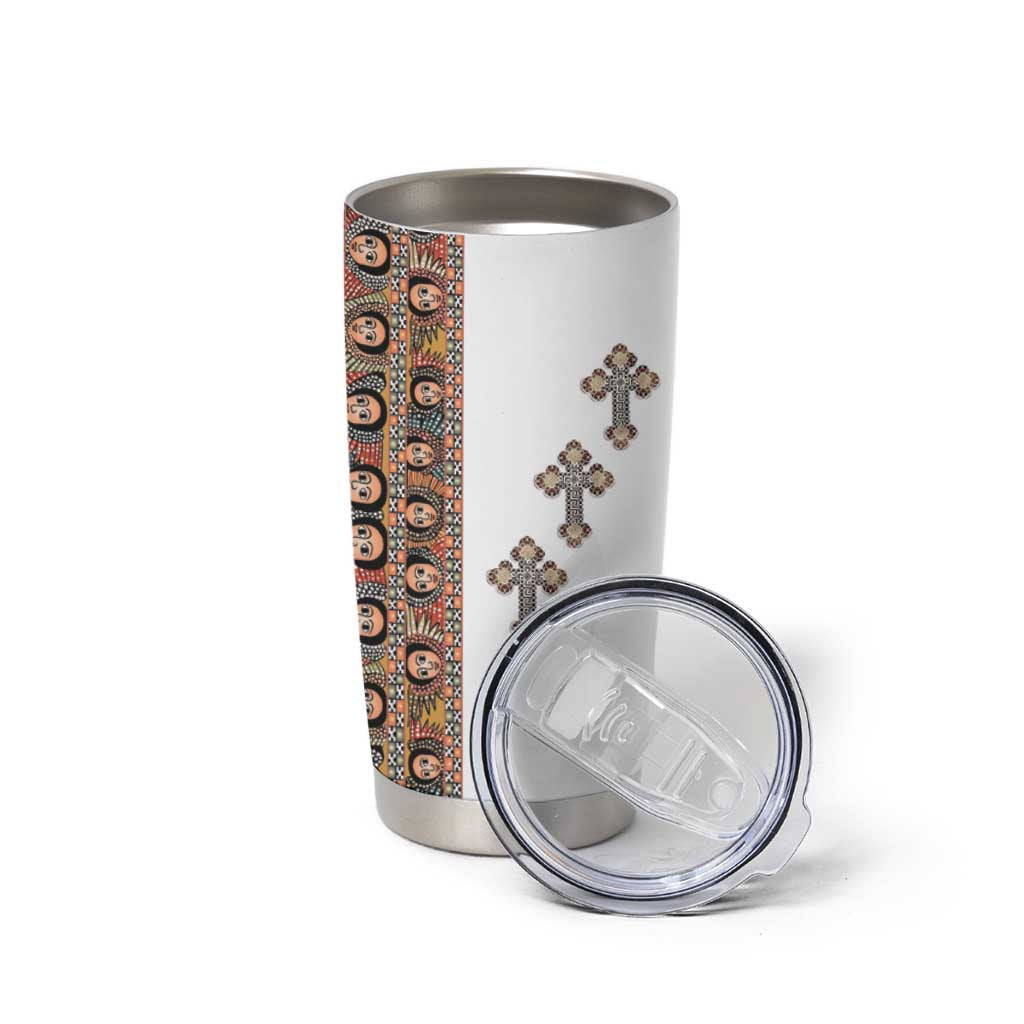 Ethiopia Angels Tilet Tumbler Cup Ethiopian Cross