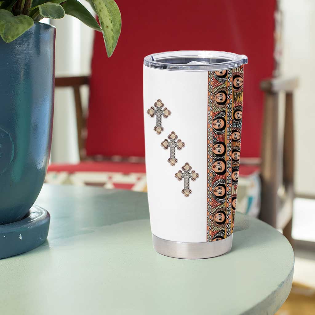Ethiopia Angels Tilet Tumbler Cup Ethiopian Cross