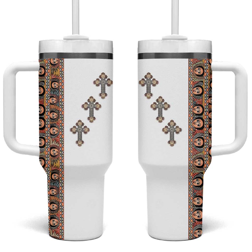 Ethiopia Angels Tilet Tumbler With Handle Ethiopian Cross