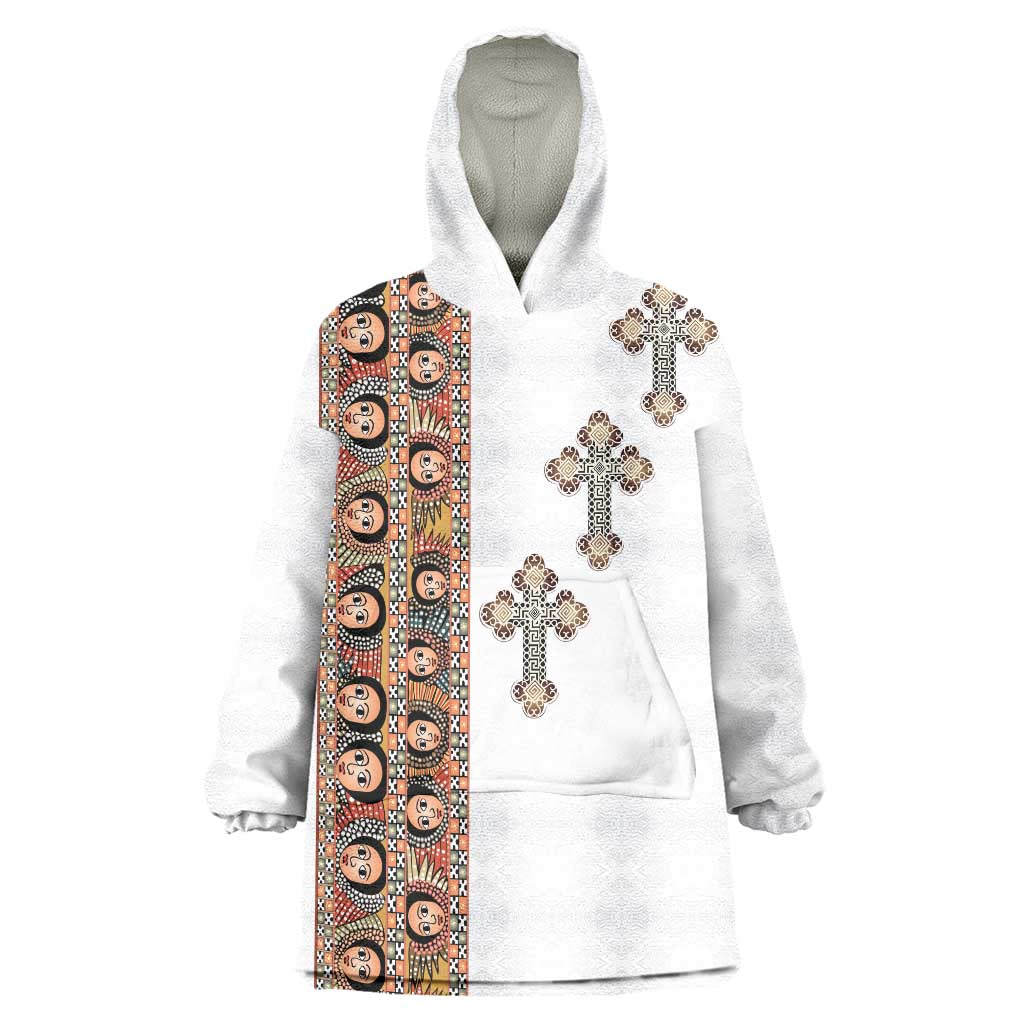 Ethiopia Angels Tilet Wearable Blanket Hoodie Ethiopian Cross