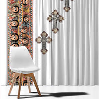 Ethiopia Angels Tilet Window Curtain Ethiopian Cross