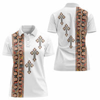 Ethiopia Angels Tilet Women Polo Shirt Ethiopian Cross