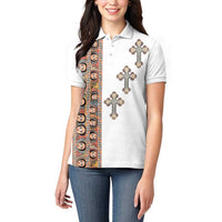 Ethiopia Angels Tilet Women Polo Shirt Ethiopian Cross