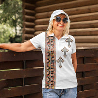 Ethiopia Angels Tilet Women Polo Shirt Ethiopian Cross
