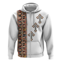 Ethiopia Angels Tilet Zip Hoodie Ethiopian Cross