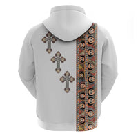 Ethiopia Angels Tilet Zip Hoodie Ethiopian Cross