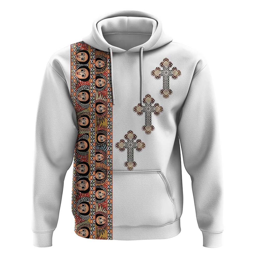Ethiopia Angels Tilet Zip Hoodie Ethiopian Cross
