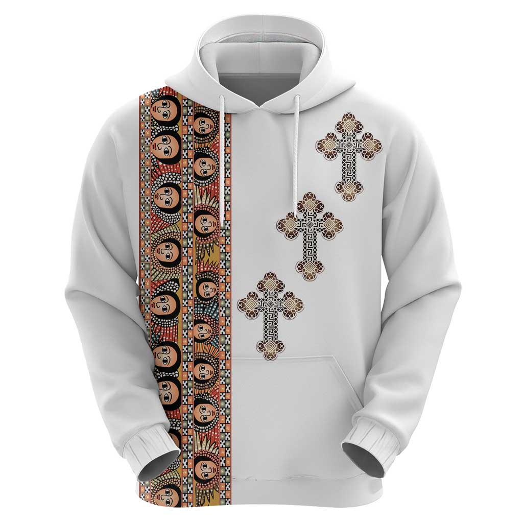 Ethiopia Angels Tilet Zip Hoodie Ethiopian Cross
