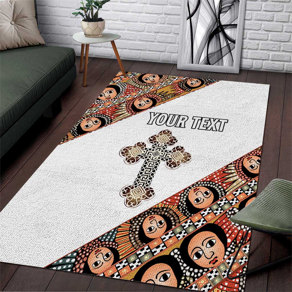 Personalized Ethiopian Orthodox Church Angel Area Rug