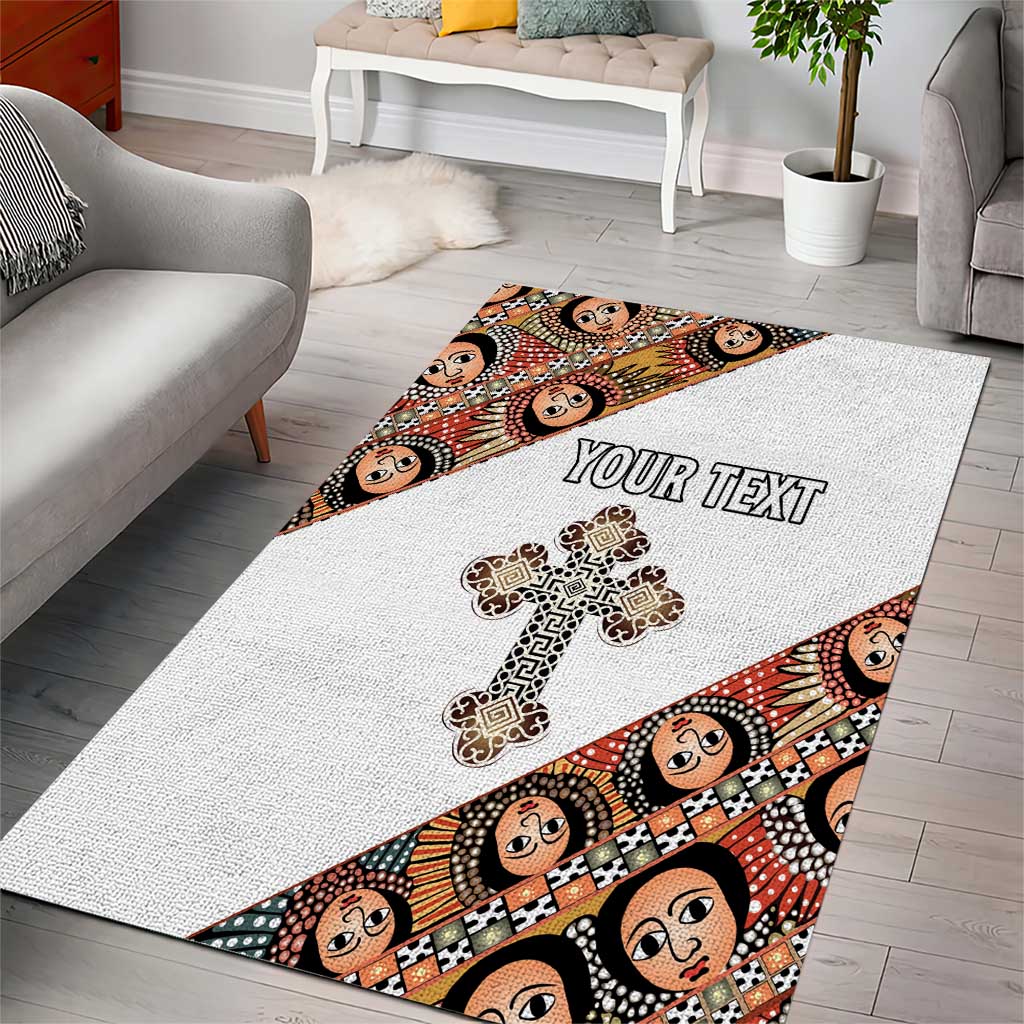 Personalized Ethiopian Orthodox Church Angel Area Rug