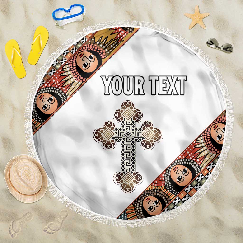 Personalized Ethiopian Orthodox Church Angel Beach Blanket