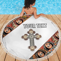 Personalized Ethiopian Orthodox Church Angel Beach Blanket