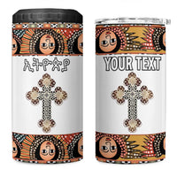 Personalized Ethiopian Orthodox Church Angel 4 in 1 Can Cooler Tumbler