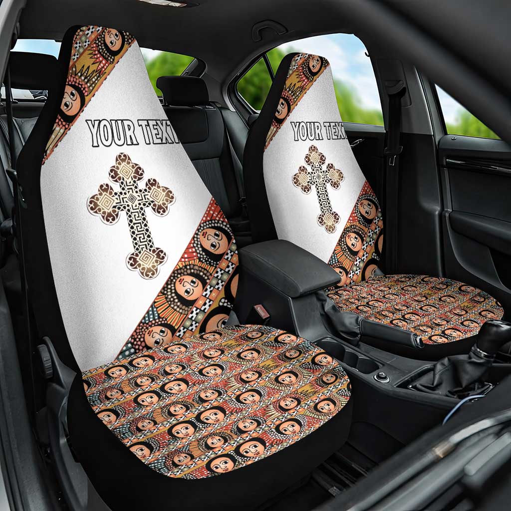 Personalized Ethiopian Orthodox Church Angel Car Seat Cover