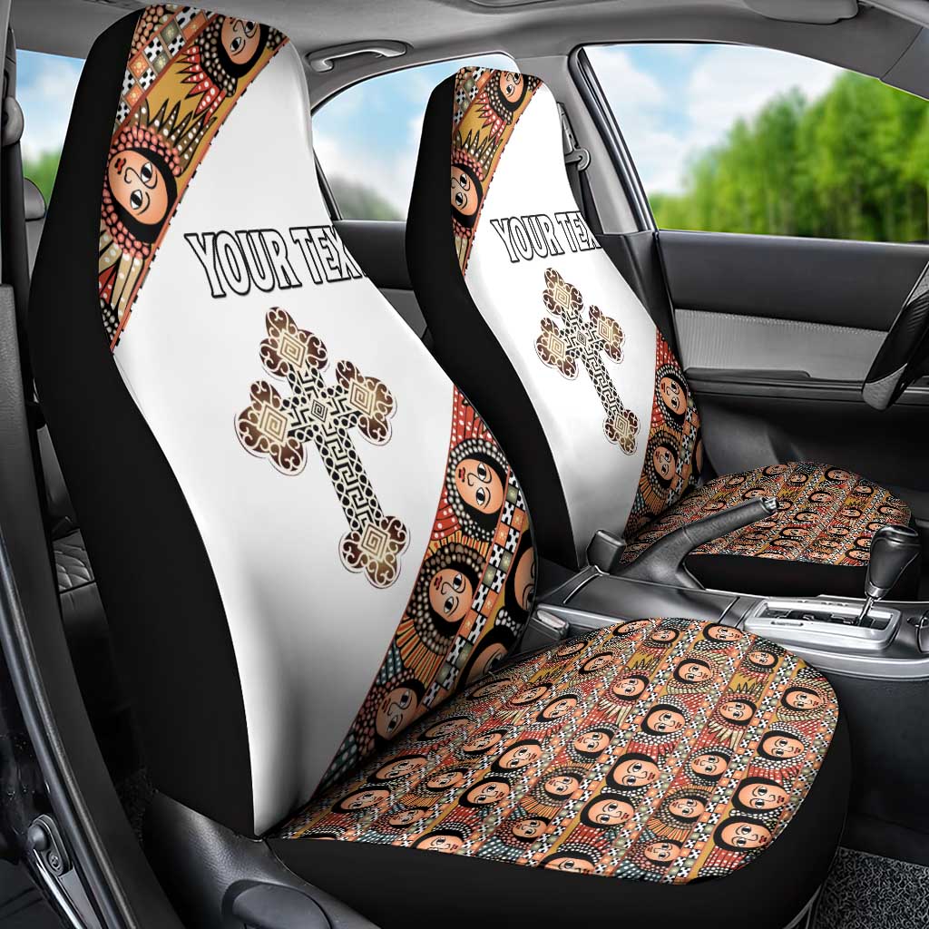 Personalized Ethiopian Orthodox Church Angel Car Seat Cover
