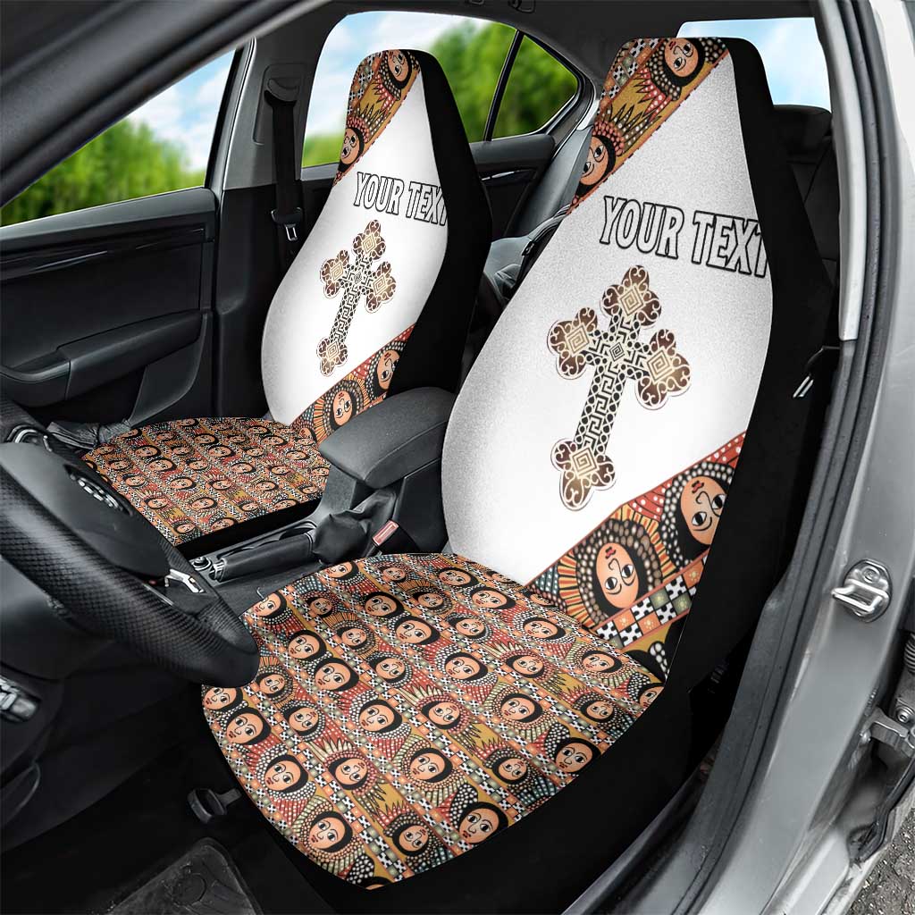 Personalized Ethiopian Orthodox Church Angel Car Seat Cover