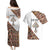 Personalized Ethiopian Orthodox Church Angel Couples Matching Puletasi and Hawaiian Shirt
