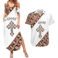 Personalized Ethiopian Orthodox Church Angel Couples Matching Summer Maxi Dress and Hawaiian Shirt