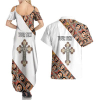 Personalized Ethiopian Orthodox Church Angel Couples Matching Summer Maxi Dress and Hawaiian Shirt