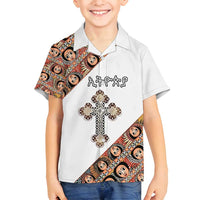 Personalized Ethiopian Orthodox Church Angel Family Matching Long Sleeve Bodycon Dress and Hawaiian Shirt