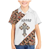 Personalized Ethiopian Orthodox Church Angel Family Matching Mermaid Dress and Hawaiian Shirt