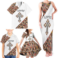 Personalized Ethiopian Orthodox Church Angel Family Matching Tank Maxi Dress and Hawaiian Shirt
