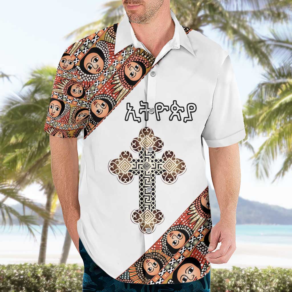 Personalized Ethiopian Orthodox Church Angel Hawaiian Shirt