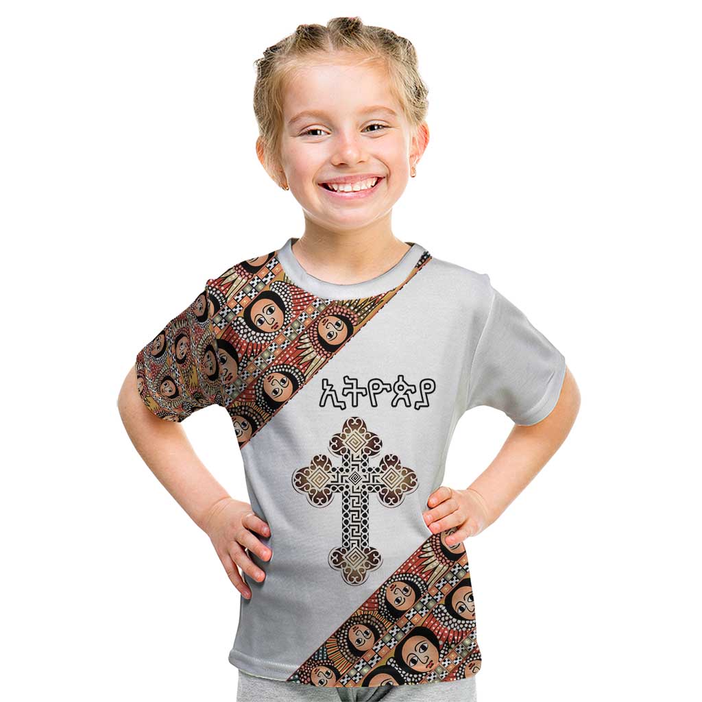 Personalized Ethiopian Orthodox Church Angel Kid T Shirt