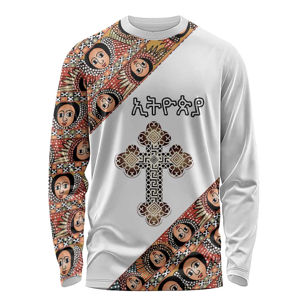 Personalized Ethiopian Orthodox Church Angel Long Sleeve Shirt