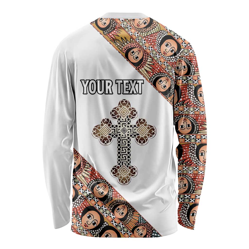 Personalized Ethiopian Orthodox Church Angel Long Sleeve Shirt