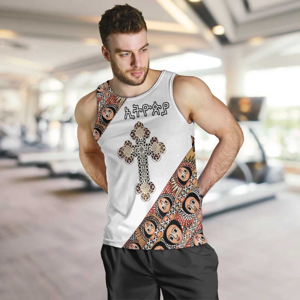 Personalized Ethiopian Orthodox Church Angel Men Tank Top