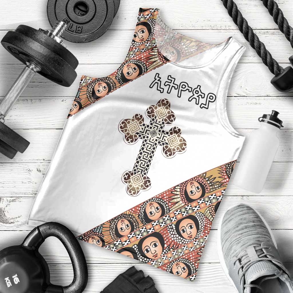 Personalized Ethiopian Orthodox Church Angel Men Tank Top