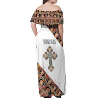 Personalized Ethiopian Orthodox Church Angel Off Shoulder Maxi Dress