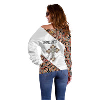 Personalized Ethiopian Orthodox Church Angel Off Shoulder Sweater