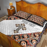 Personalized Ethiopian Orthodox Church Angel Quilt Bed Set