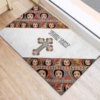 Personalized Ethiopian Orthodox Church Angel Rubber Doormat