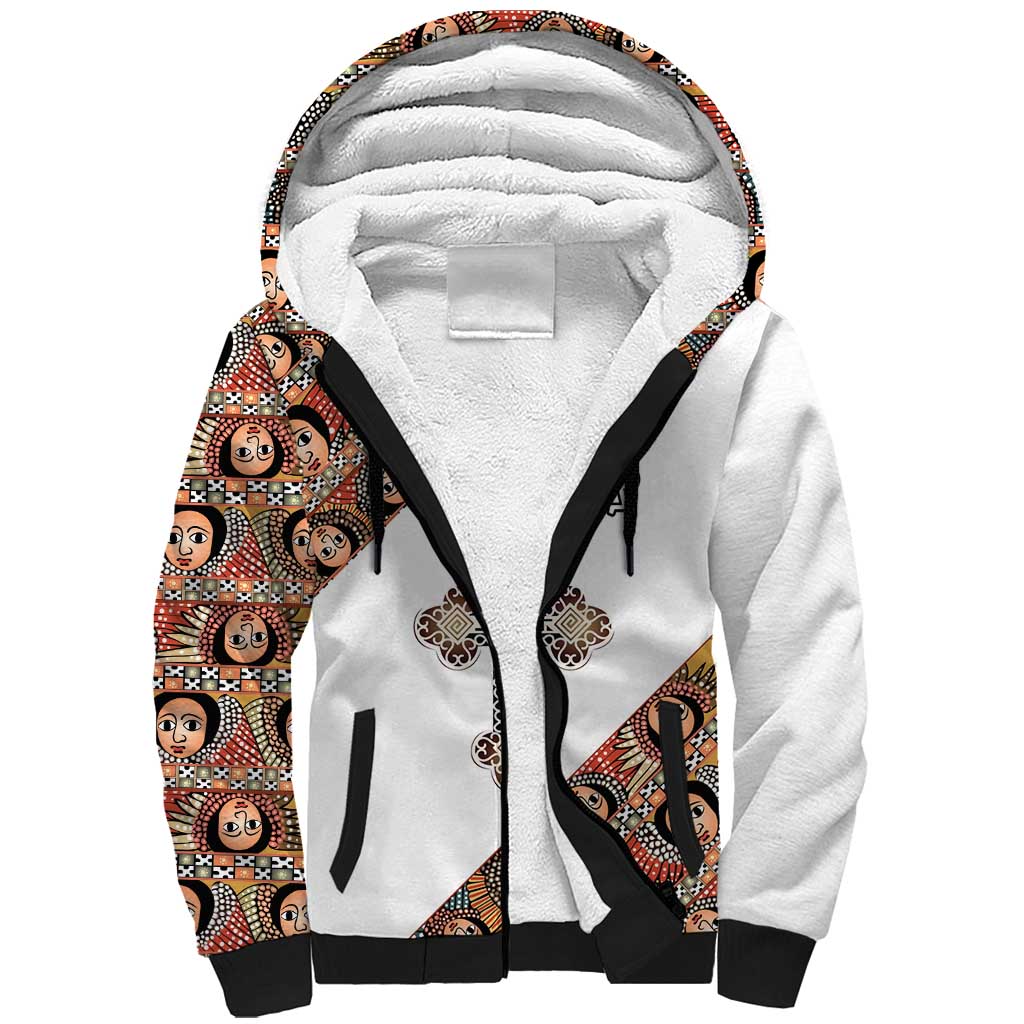 Personalized Ethiopian Orthodox Church Angel Sherpa Hoodie