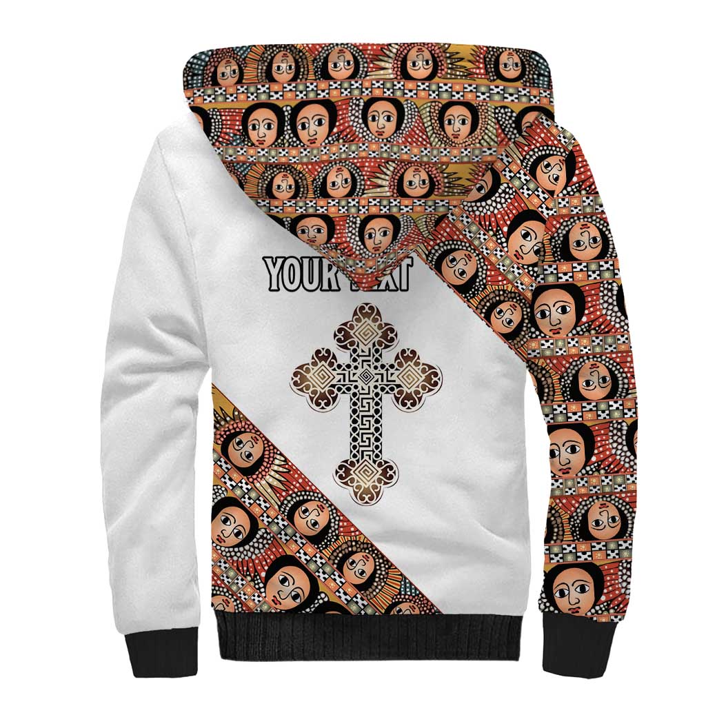 Personalized Ethiopian Orthodox Church Angel Sherpa Hoodie