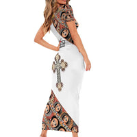 Personalized Ethiopian Orthodox Church Angel Short Sleeve Bodycon Dress